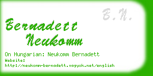 bernadett neukomm business card